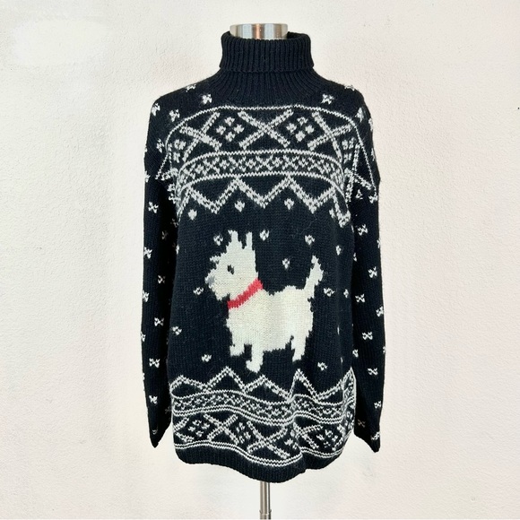 Lauren Ralph Lauren Sweaters - Vintage Ralph Lauren Scottie Dog Design Winter Sweater